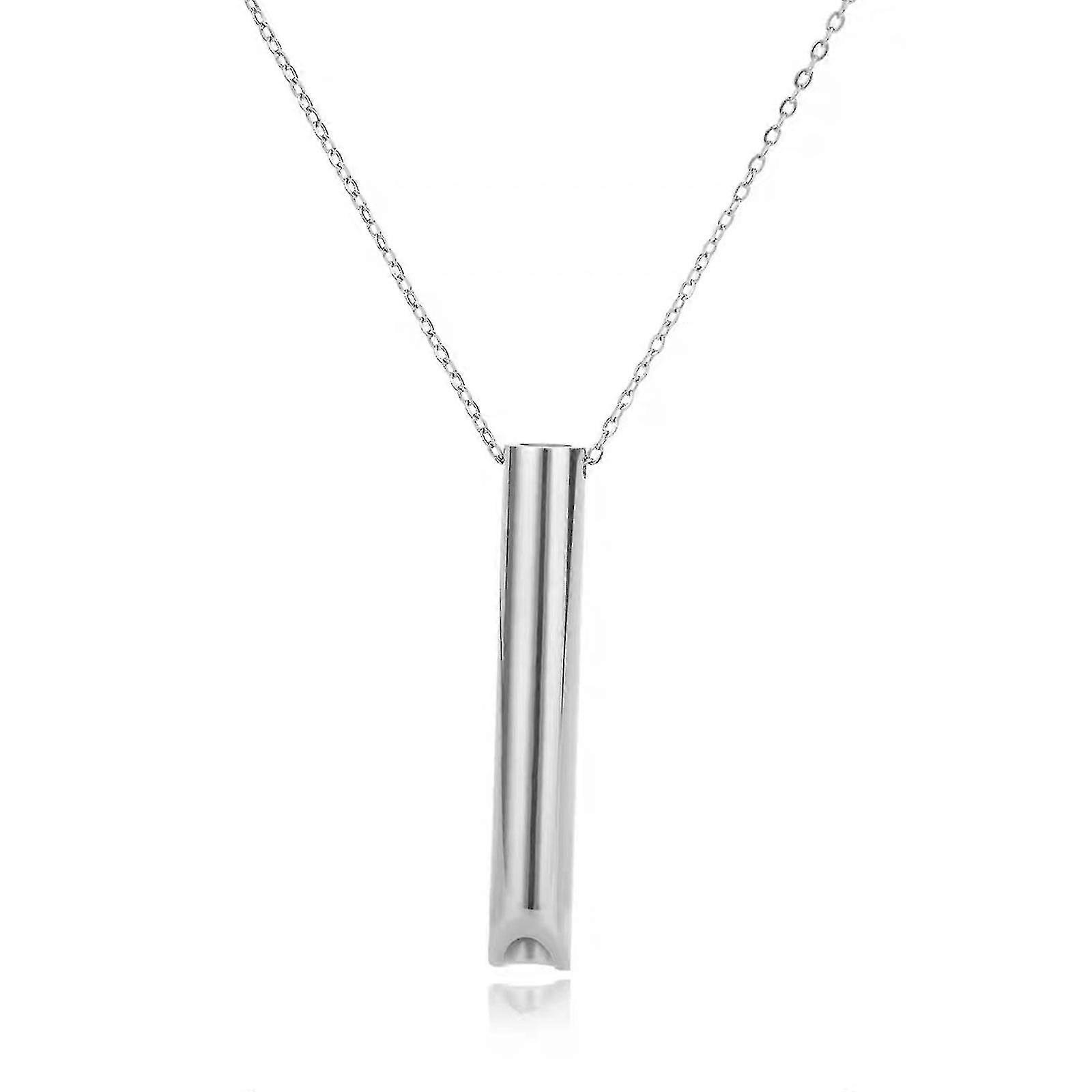 Collana Venora Breathwork Breathlace Quit Smoking Collana di respirazione in acciaio inossidabile - Argento - Codice modello 29340 Spedizione Gratuita