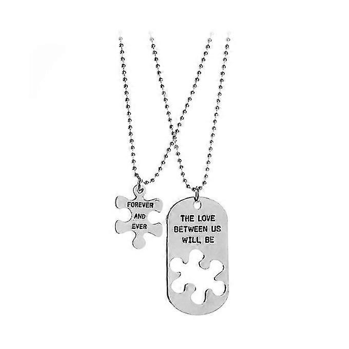 The Love Between Us Splice Lovers Necklace Stainless Steel Birthday Gift Product code 30722 Shopping Online