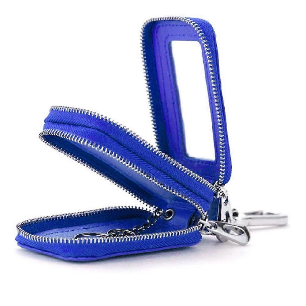 Double Layer Mini Leather Car Key Case Keychain Key Case (Bl ZIH