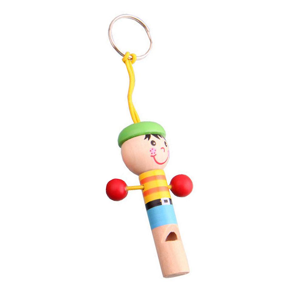 Kids Children Cartoon Pirate Wooden Whistle Musical Instrument Toy Keychain Gift Hotsell