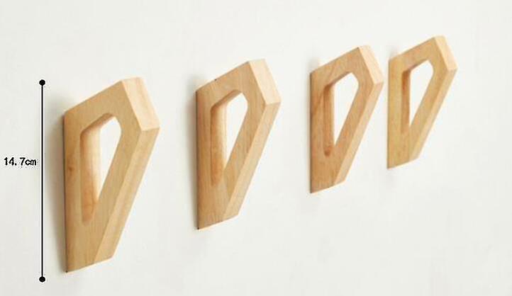Keychains 1pc Coat Hanger Single Hook Headset Wall Key Holder Bag Hat Scarf Decorative Minimalist Wood Hooks Fornitura limitata