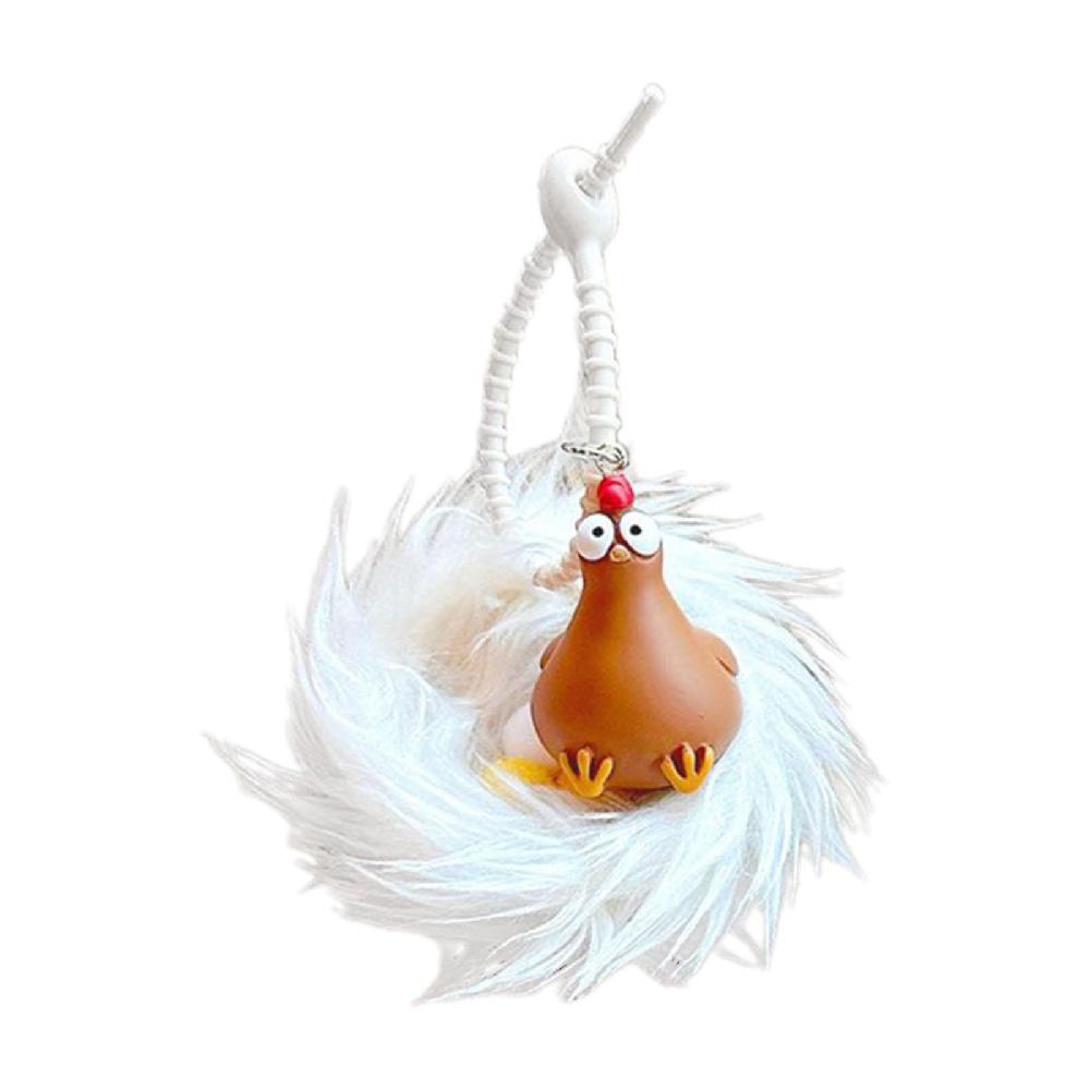 Pollo portachiavi cartone animato animale ornamento per regali di compleanno borsa ragazzi ragazze
