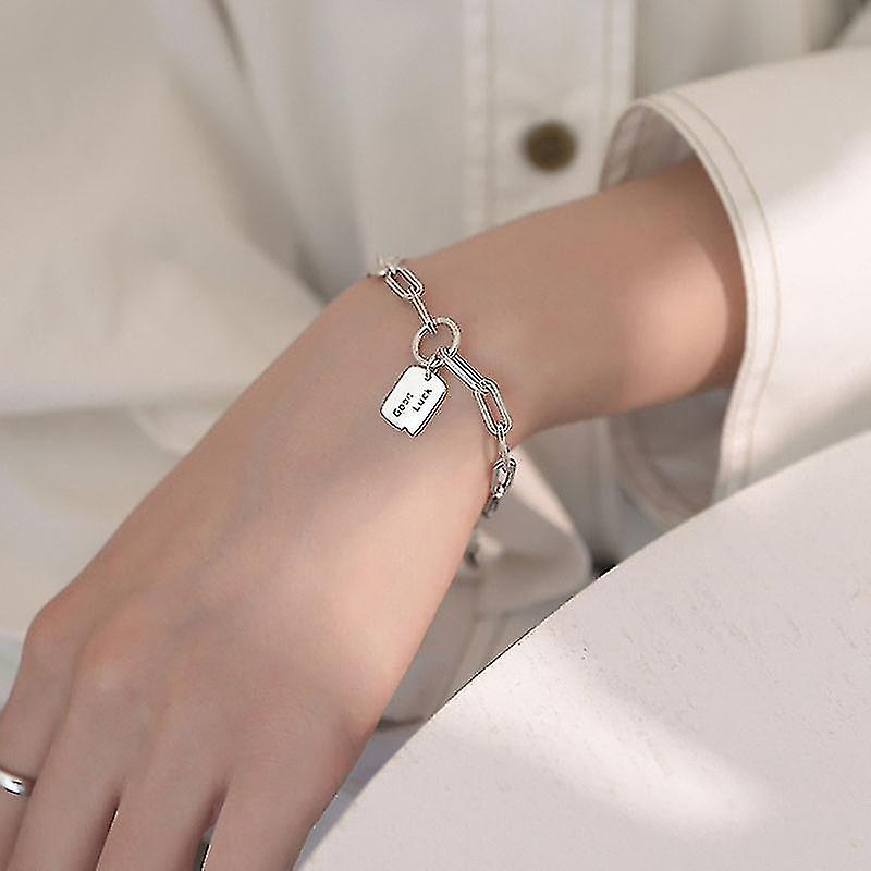 Mewanry 925 Stamp Coppie Bracciali New Trend Punk Vintage Creative Splicing Chain Birthday Party Jewelry Girls Gifts Discount Store per i nuovi prodotti