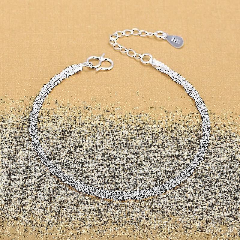 Argento colore regolabile maglie catena bracciali gioielli per donna accessori partito sl392 2025