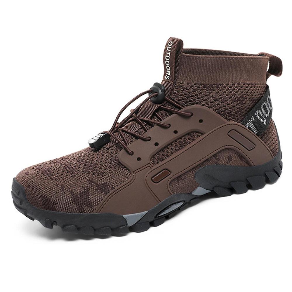 Water Shoes for Mens Ltalian Handmade Amphibious Anti-Skid Anti-Cut Fishing Shoes for Outdoor Trekki