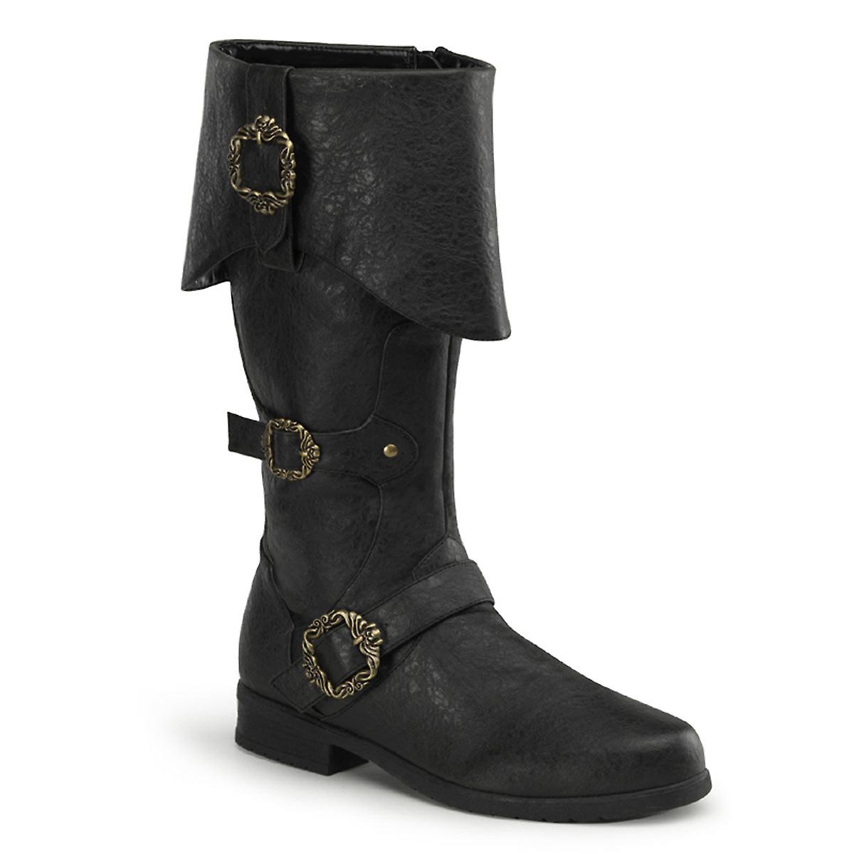 Funtasma Uomini Stivali Carribean-299 Blk Distressed Pu Presa