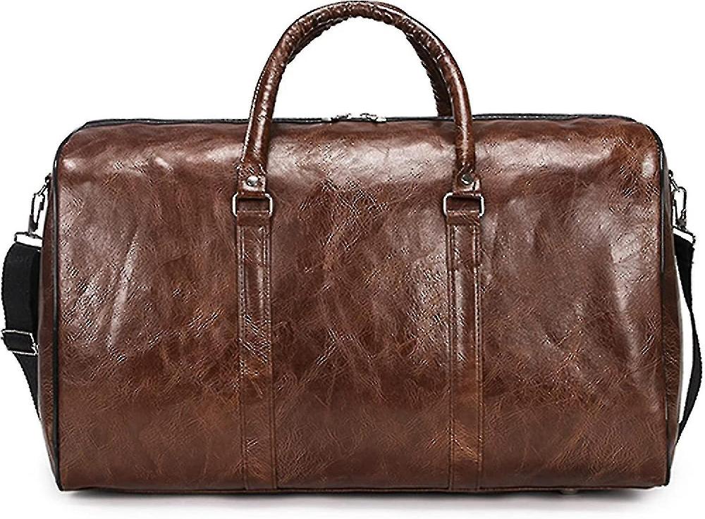 Pu Travel Bag Retro Lugga Bag Travel Tote Bag For Men Women() Offerta speciale