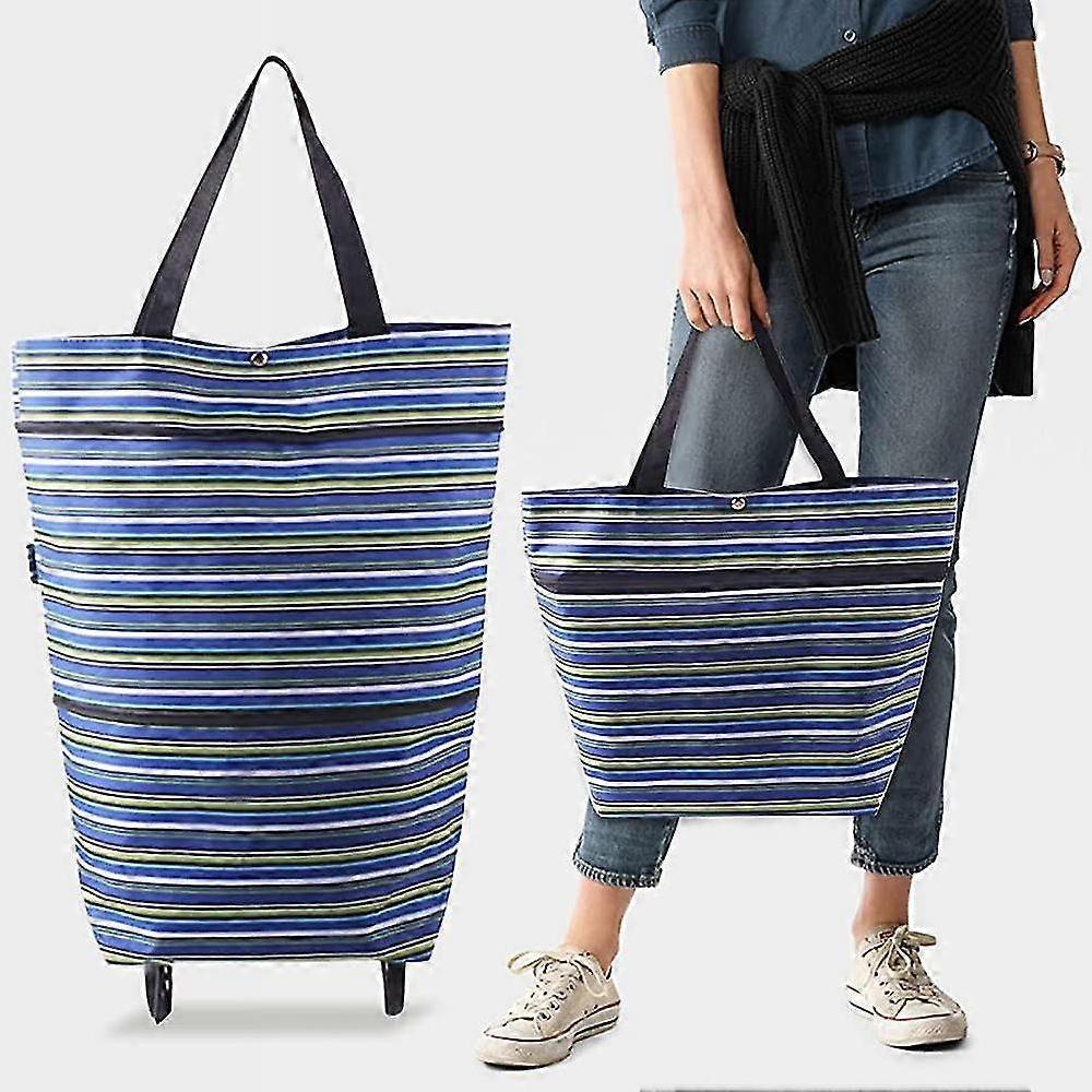 Foldable Shopping Bag With Wheels Foldable Shopping Bag With Wheels For Women-YuJia Offerta esclusiva