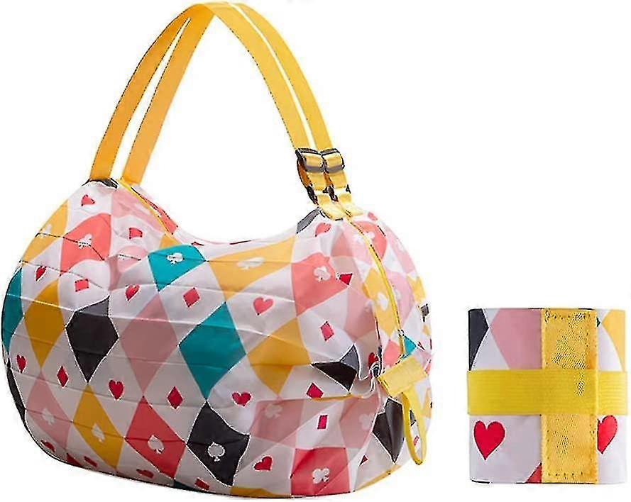 Dww-reusable Foldable Shopping Bag portable Shopping Bag lightweight Cloth Bag bag For Sports shopping grocery Eco-friendly Washable Tote Bag For Trav Offerta San Valentino