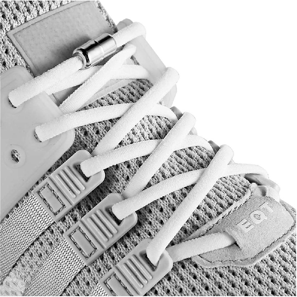 XYC White Elastic No Tie Shoe Laces For Adults Kids Elderly System With Elastic Shoe Laces(5 Pairs ) Prezzo basso