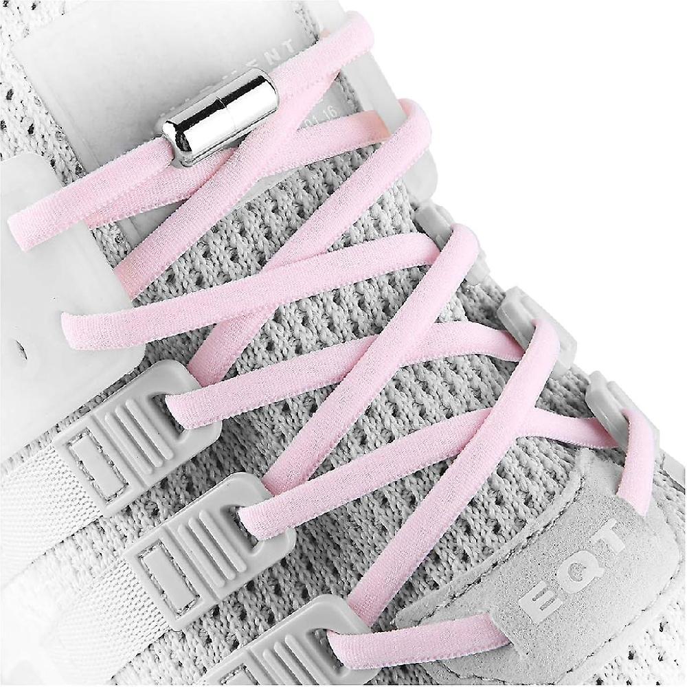 XYC PINK Elastic No Tie Shoe Laces For Adults Kids Elderly System With Elastic Shoe Laces(5 Pairs ) Super Saving Price