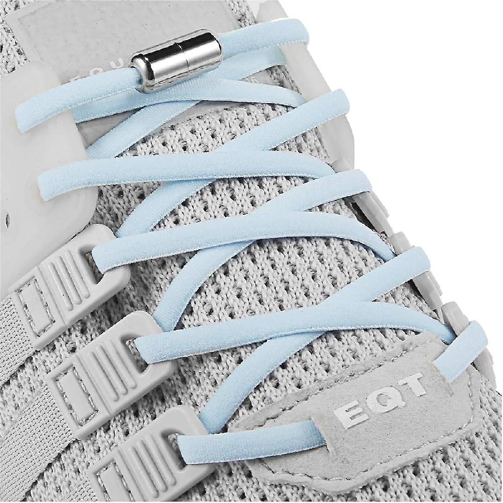 XYC Sky blue Elastic No Tie Shoe Laces For Adults Kids Elderly System With Elastic Shoe Laces(5 Pairs ) Offerta settimanale