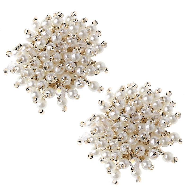 2pcs Decorazione della scarpa Perla Vestiti Fai da te Tacchi alti Ciondoli da sposa Rivetto Moda Discount Store per i nuovi prodotti