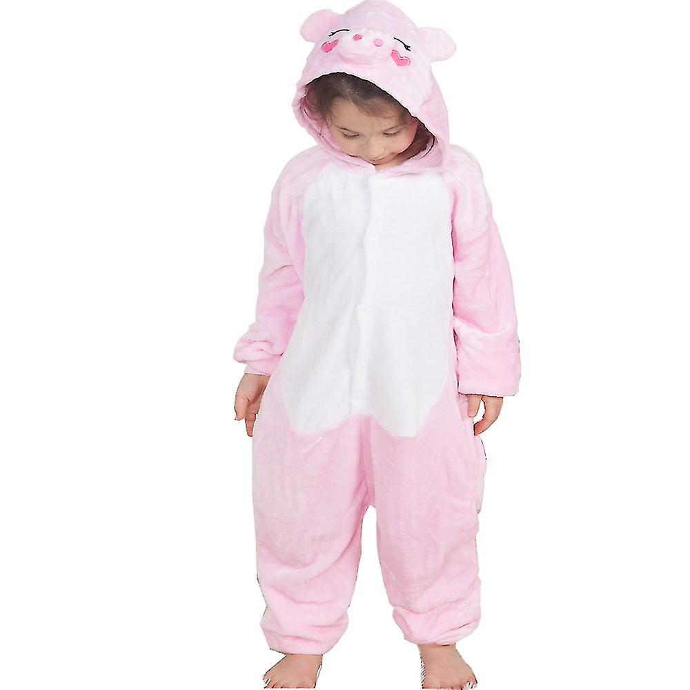 Flanella Autunno E Inverno/Pigiama Intero bambino Tessuto Ispessito - Pink Pig In vendita