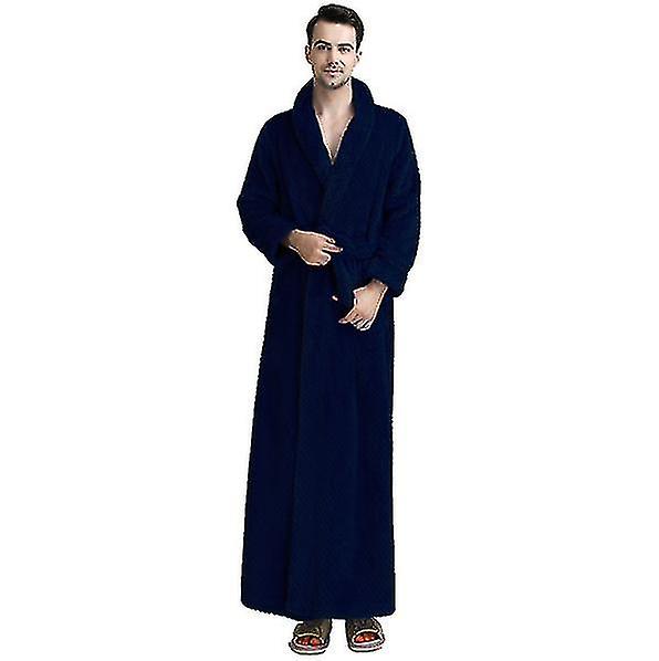 Autunno E Inverno Accappatoi Ladies Coppie Vita Corallo Pile Lungo Spessi Accappatoi Flanella Camicia da Notte Uomo L